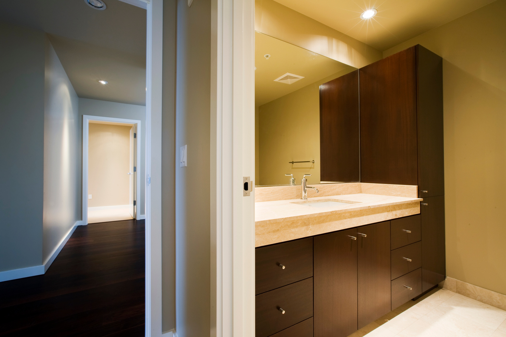 New Bathroom Sink and Cabinets